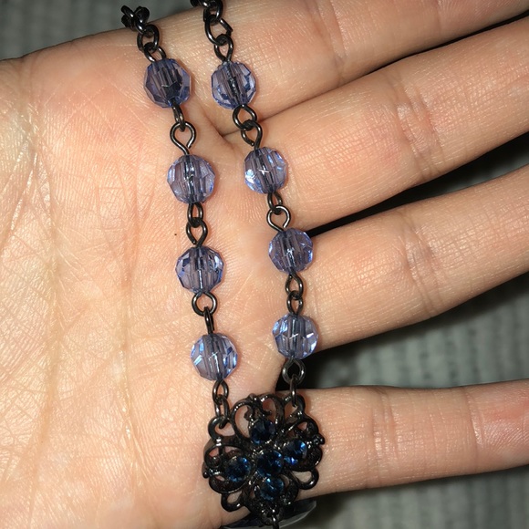 Blue gem necklace - Picture 2 of 2